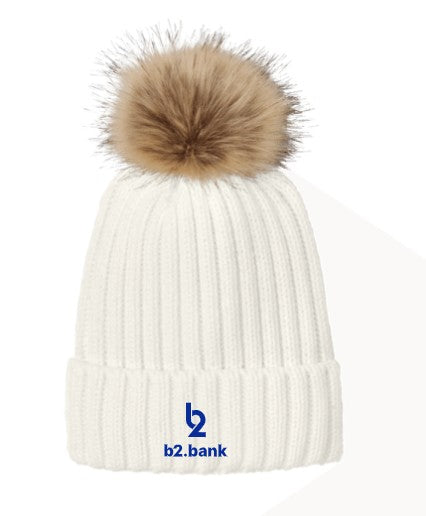 C990  Port Authority® Faux Fur Pom Beanie