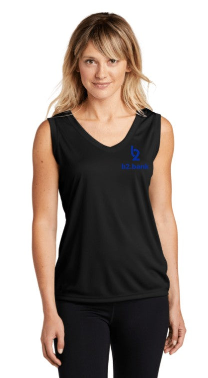 LST352  Sport-Tek® Women's Sleeveless PosiCharge® Competitor™ V-Neck Tee